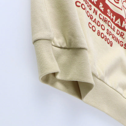 DRCbranshes eiko聯名 輕薄內刷毛印花大學T上衣