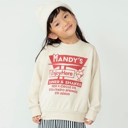 DRCbranshes eiko聯名 輕薄內刷毛印花大學T上衣