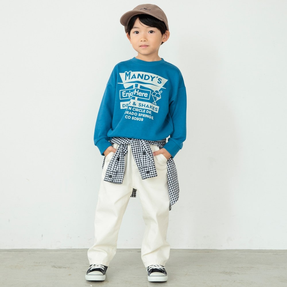 DRCbranshes eiko聯名 輕薄內刷毛印花大學T上衣