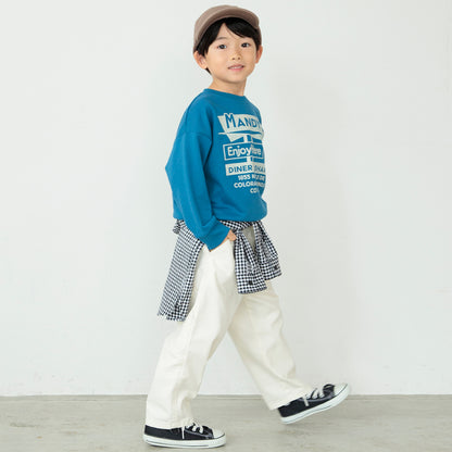 DRCbranshes eiko聯名 輕薄內刷毛印花大學T上衣