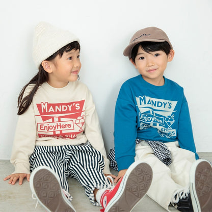 DRCbranshes eiko聯名 輕薄內刷毛印花大學T上衣