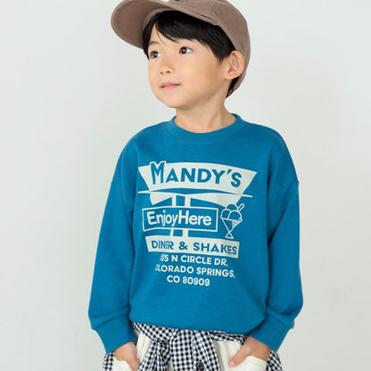 DRCbranshes eiko聯名 輕薄內刷毛印花大學T上衣