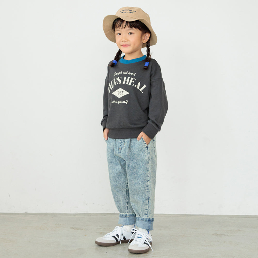 DRCbranshes eiko聯名 輕薄內刷毛印花大學T上衣