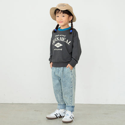 DRCbranshes eiko聯名 輕薄內刷毛印花大學T上衣