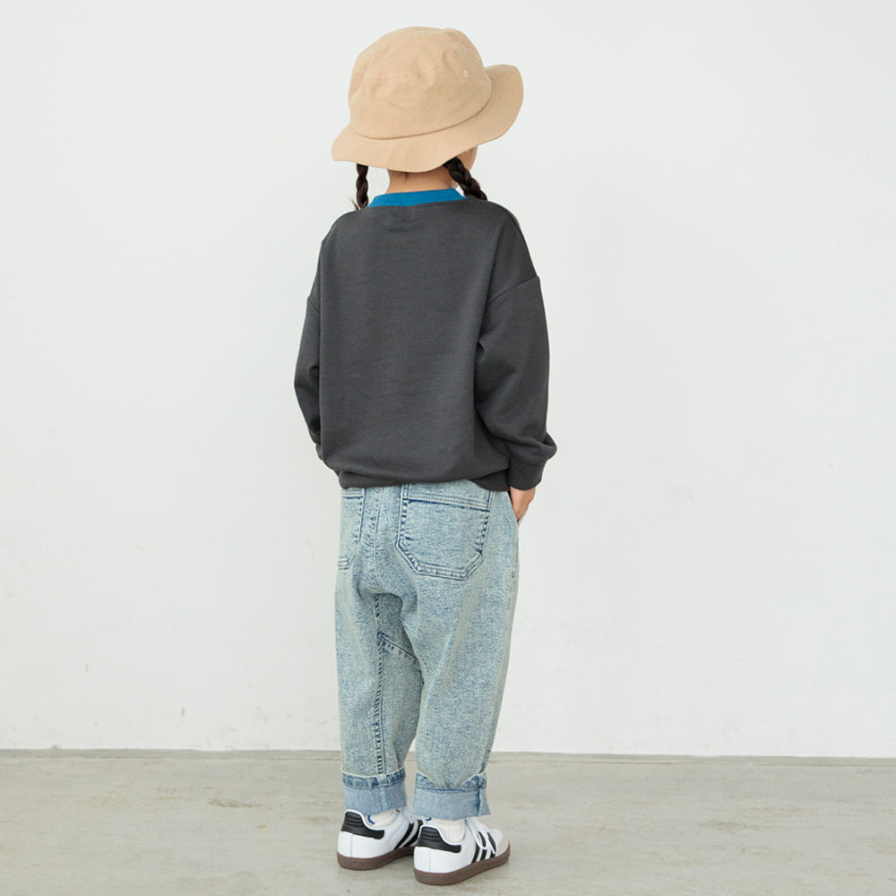 DRCbranshes eiko聯名 輕薄內刷毛印花大學T上衣