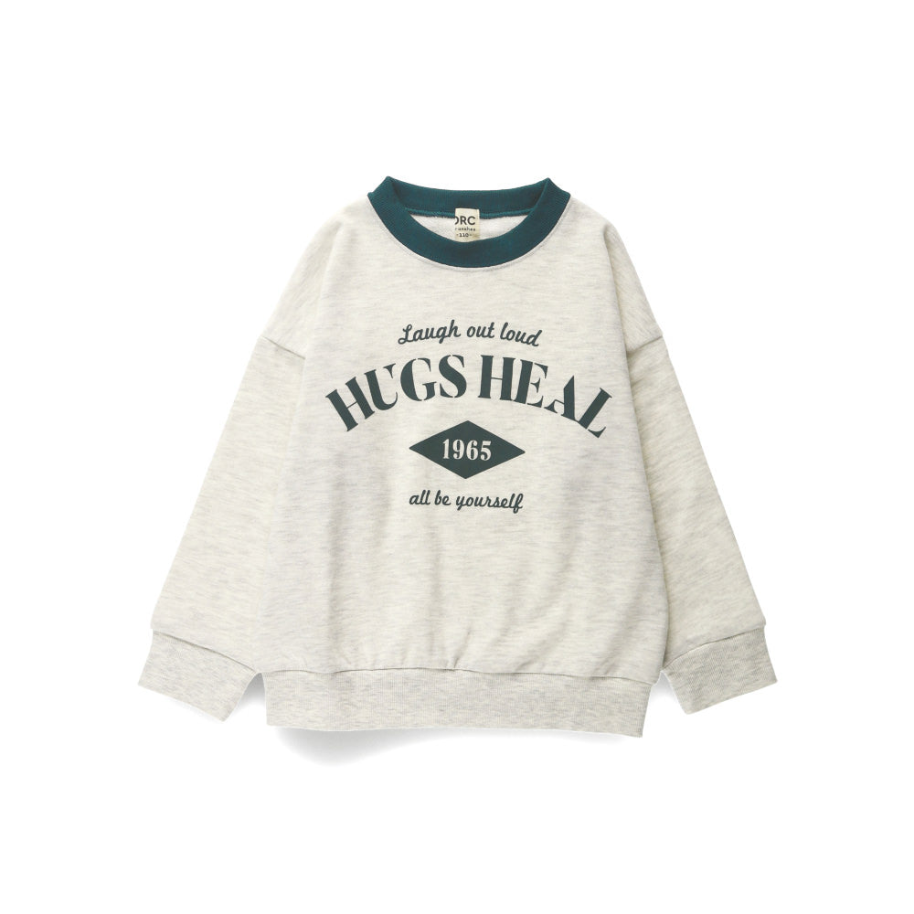 DRCbranshes eiko聯名 輕薄內刷毛印花大學T上衣