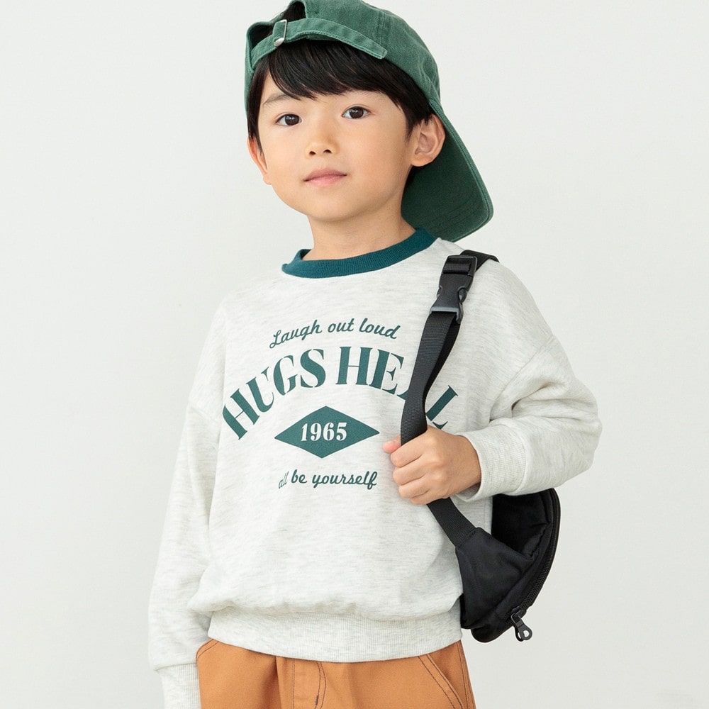 DRCbranshes eiko聯名 輕薄內刷毛印花大學T上衣