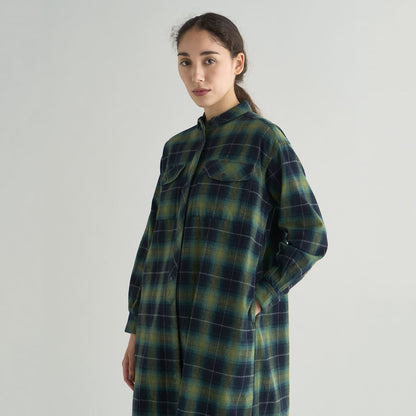 特價 NANGA FADE PLAID 格紋露營風襯衫洋裝