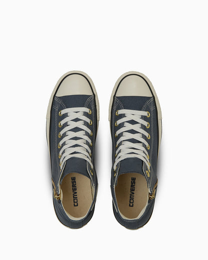 日本限定 CONVERSE ALL STAR GOLDZIP HI 金色拉鍊高筒帆布鞋
