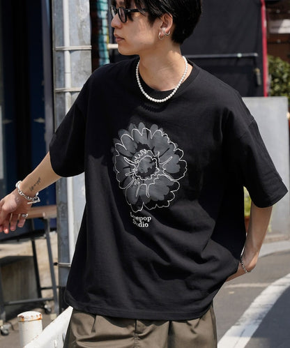 PUBLUX Lovepop studio Flower Embroidery Print Tee 印花短袖T恤
