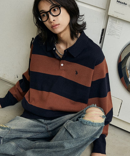 U.S. POLO ASSN. SWEAT LIKE KNIT POLO 長袖針織POLO衫