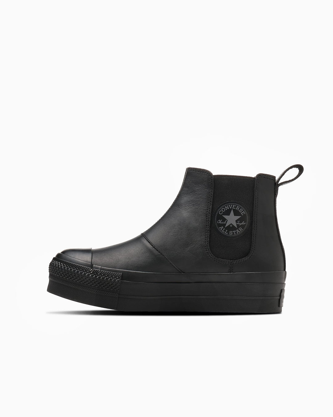 日本限定 CONVERSE LEATHER ALL STAR Ⓡ LIFTED SIDEGORE HI 厚底側鬆緊皮革高筒鞋