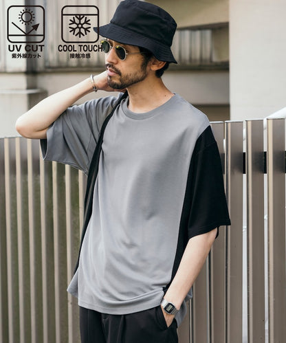 Firsthand UV protection Punch-on T-shirt 機能拼色短袖T恤