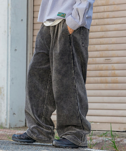 Firsthand Spindle corduroy tuck wide Pants 燈芯絨打褶休閒褲