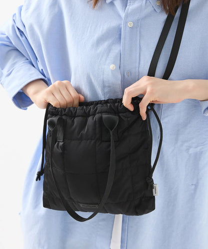 meltum QUILT SHOULDER POUCH 絎縫束口肩背小包