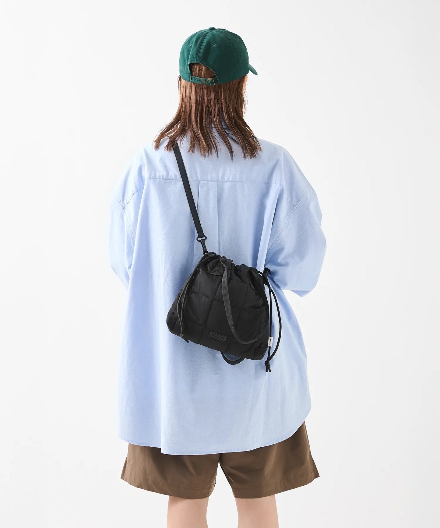 meltum QUILT SHOULDER POUCH 絎縫束口肩背小包