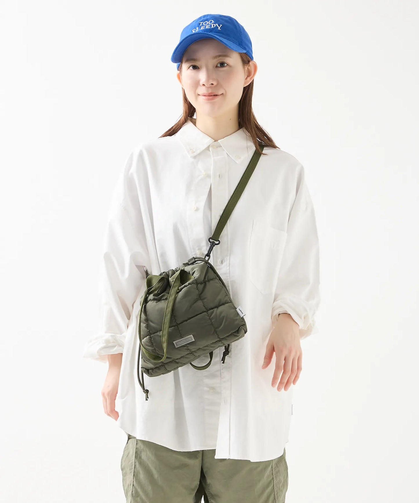 meltum QUILT SHOULDER POUCH 絎縫束口肩背小包