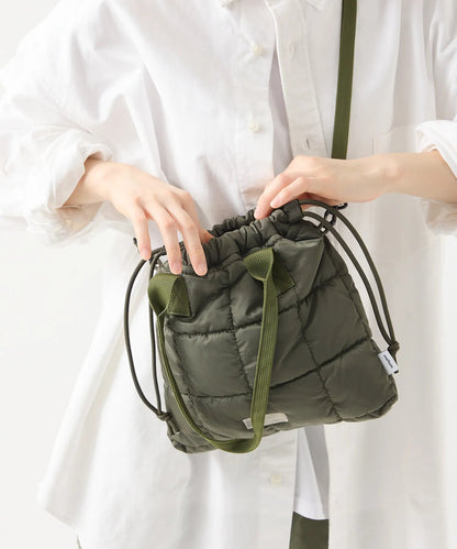 meltum QUILT SHOULDER POUCH 絎縫束口肩背小包