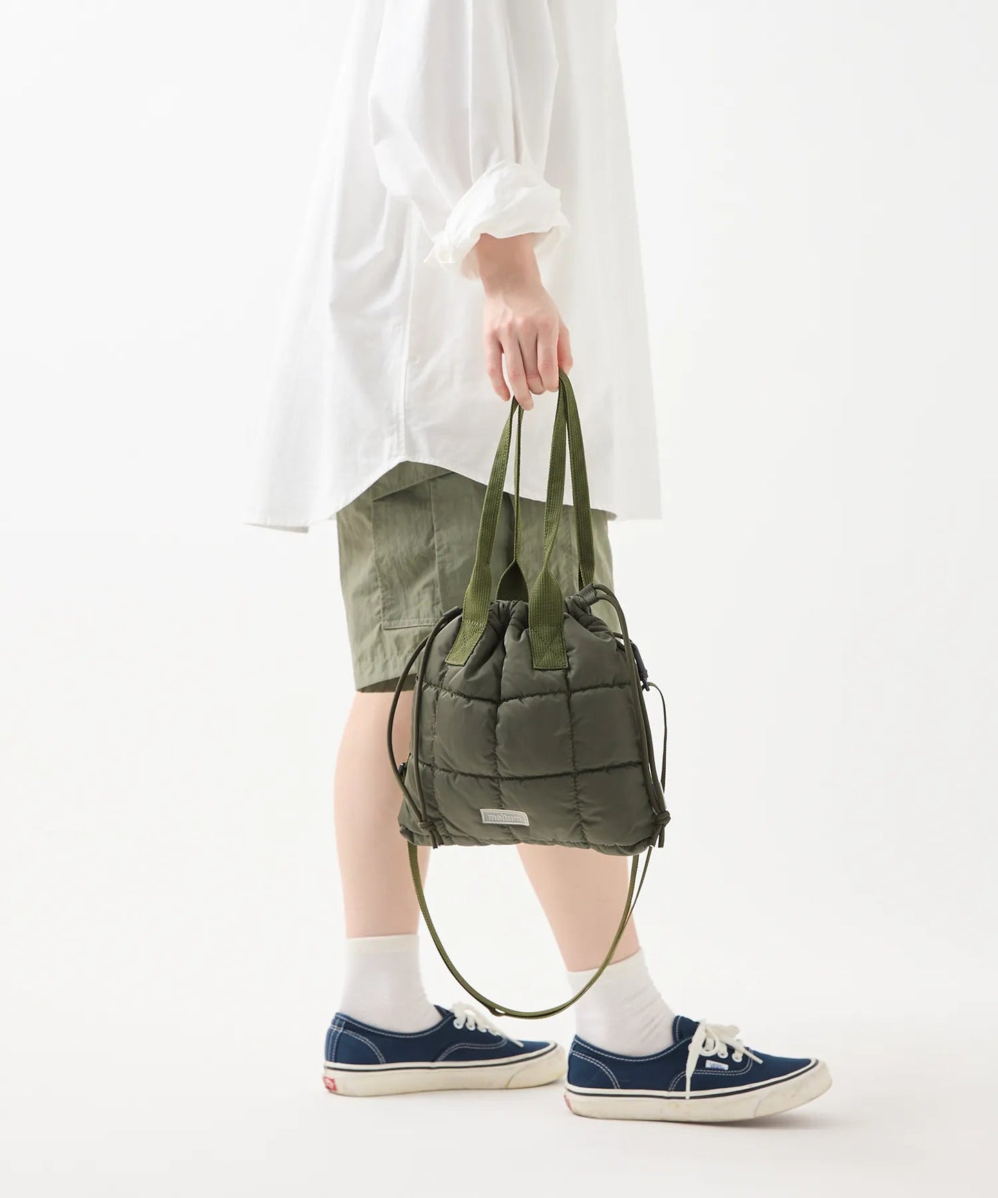 meltum QUILT SHOULDER POUCH 絎縫束口肩背小包