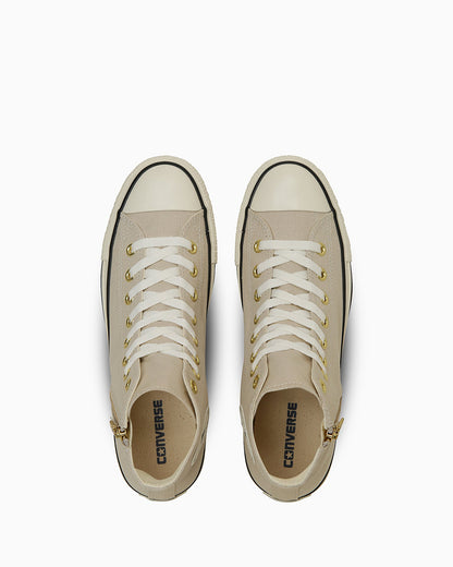 日本限定 CONVERSE ALL STAR GOLDZIP HI 金色拉鍊高筒帆布鞋