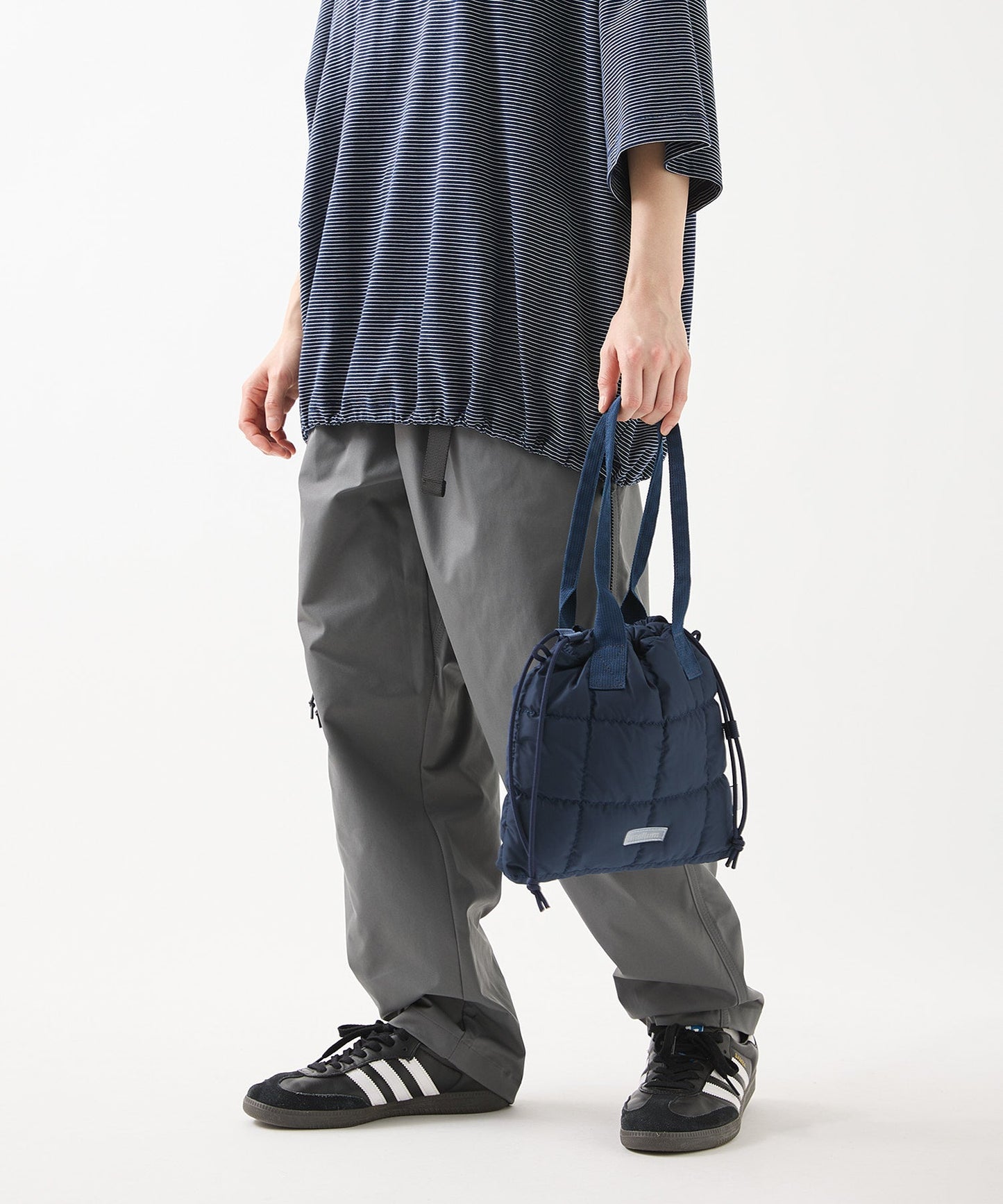 meltum QUILT SHOULDER POUCH 絎縫束口肩背小包