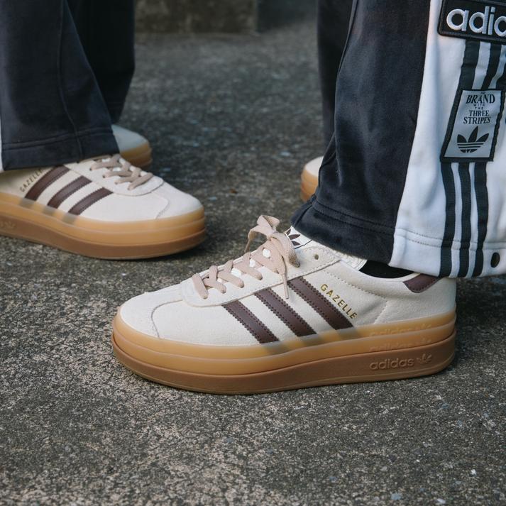 日本限定 adidas GAZELLE BOLD W JR7523 麂皮厚底休閒鞋