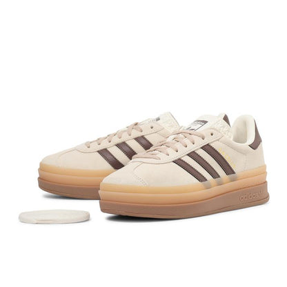 日本限定 adidas GAZELLE BOLD W JR7523 麂皮厚底休閒鞋
