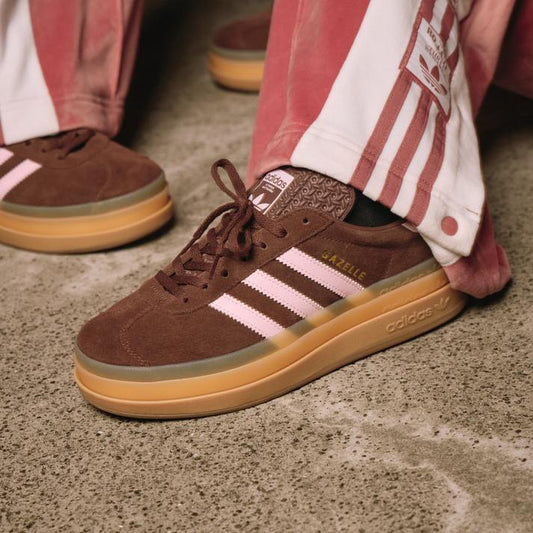 日本限定 adidas GAZELLE BOLD W JR7523 麂皮厚底休閒鞋