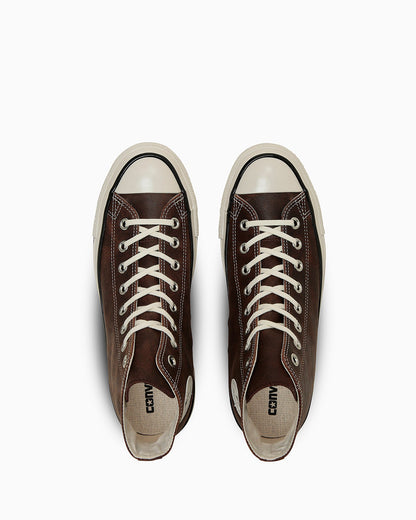 日本限定 CONVERSE ALL STAR AGED WAXED LEATHER HI 復古高筒休閒鞋
