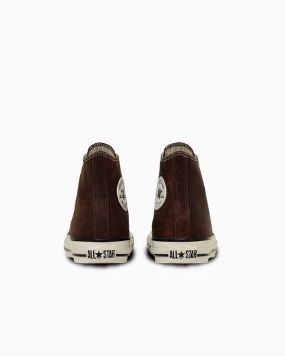 日本限定 CONVERSE ALL STAR AGED WAXED LEATHER HI 復古高筒休閒鞋