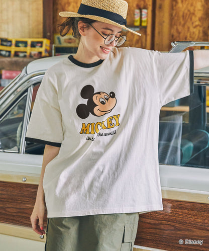 MONO-MART Disney Mickey&Friends 圖案印花短袖T恤