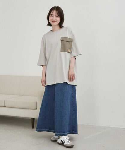 KELTY 限定 翻蓋口袋LOGO短袖T恤