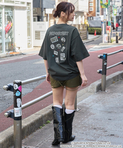 ANGEL BLUE x MONO-MART graphic embroidery oversized T-shirt 印花短袖T恤