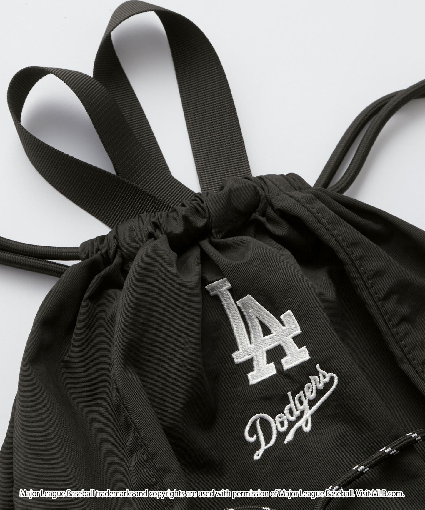MONO-MART MLB 刺繡LOGO尼龍雙拉繩後背包