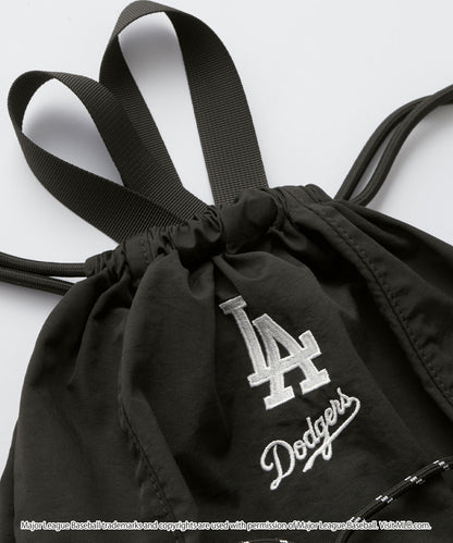 MONO-MART MLB 刺繡LOGO尼龍雙拉繩後背包