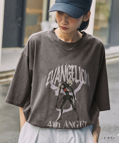 EVANGELION x MONO-MART 限定 復古刺繡圖案短袖T恤