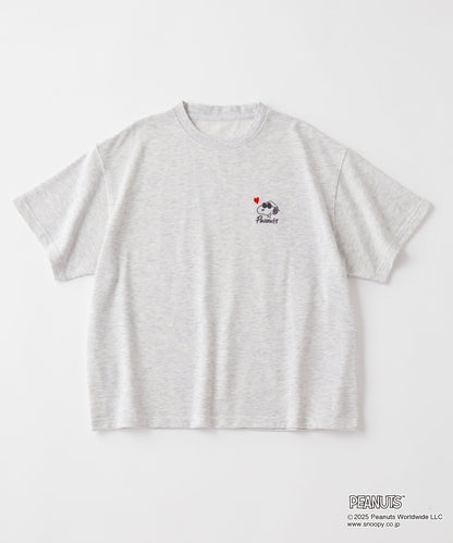 MONO-MART x Peanuts Snoopy set with one-point heart embroidery 史努比短袖套裝