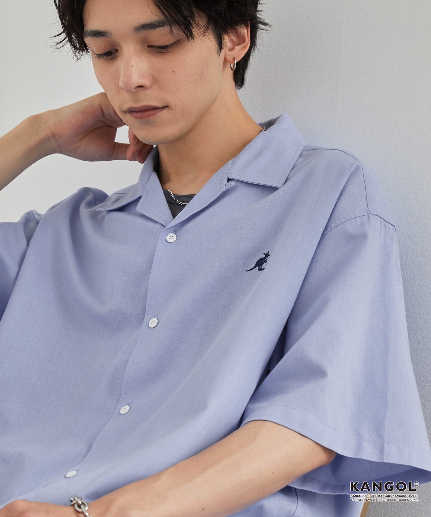 KANGOL 特別訂製 刺繡 Logo 短袖襯衫