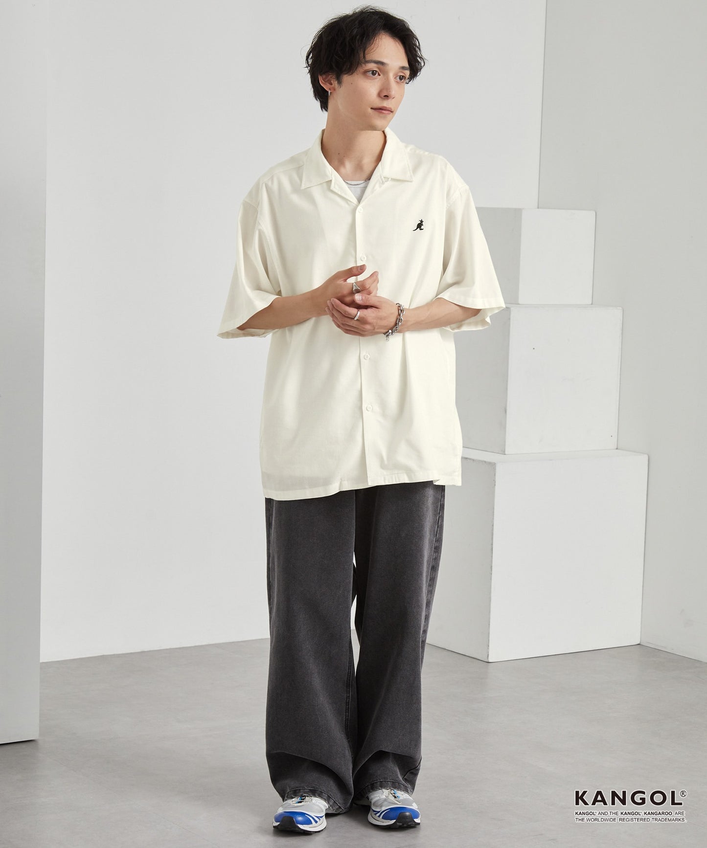 KANGOL 特別訂製 刺繡 Logo 短袖襯衫
