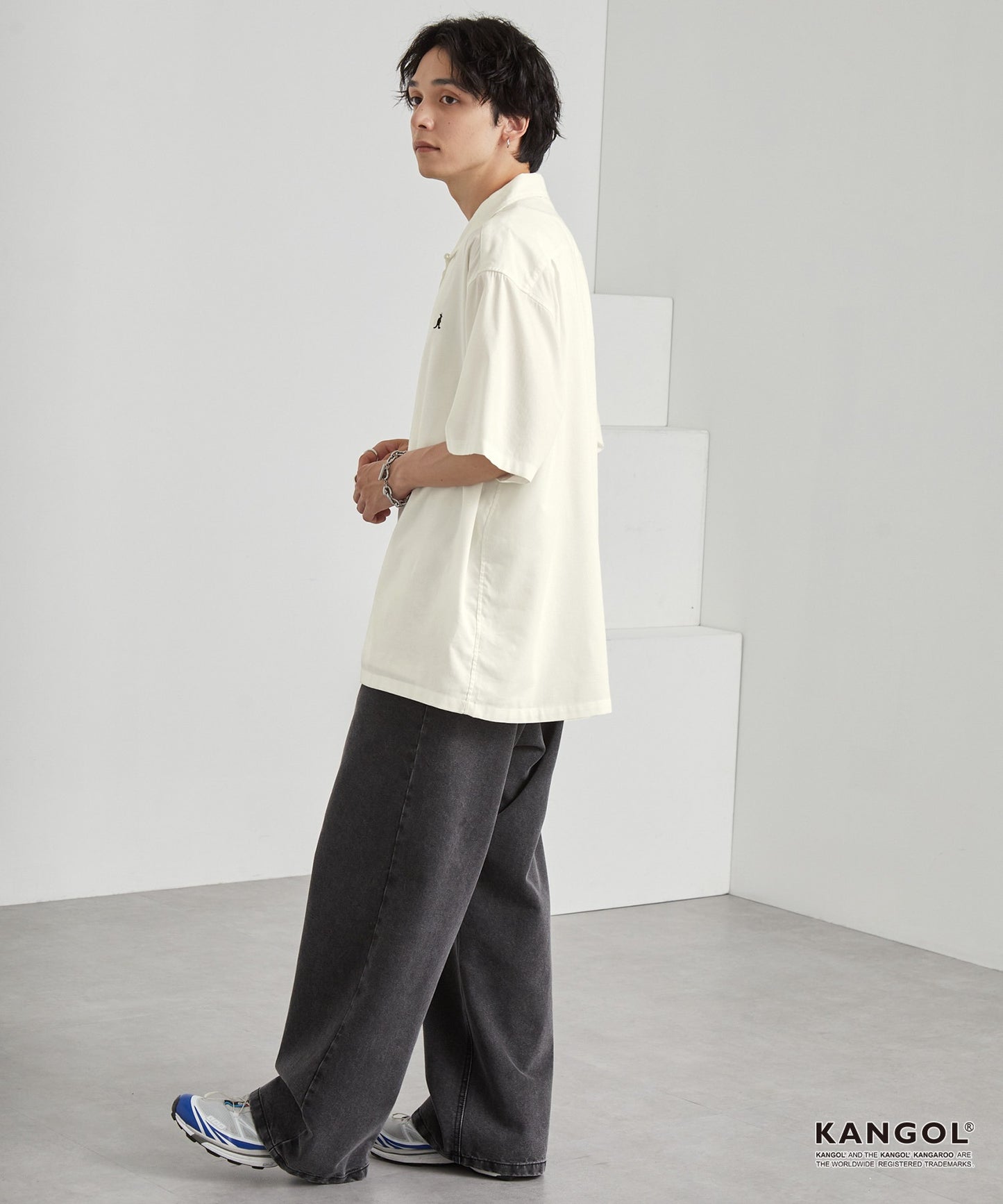KANGOL 特別訂製 刺繡 Logo 短袖襯衫