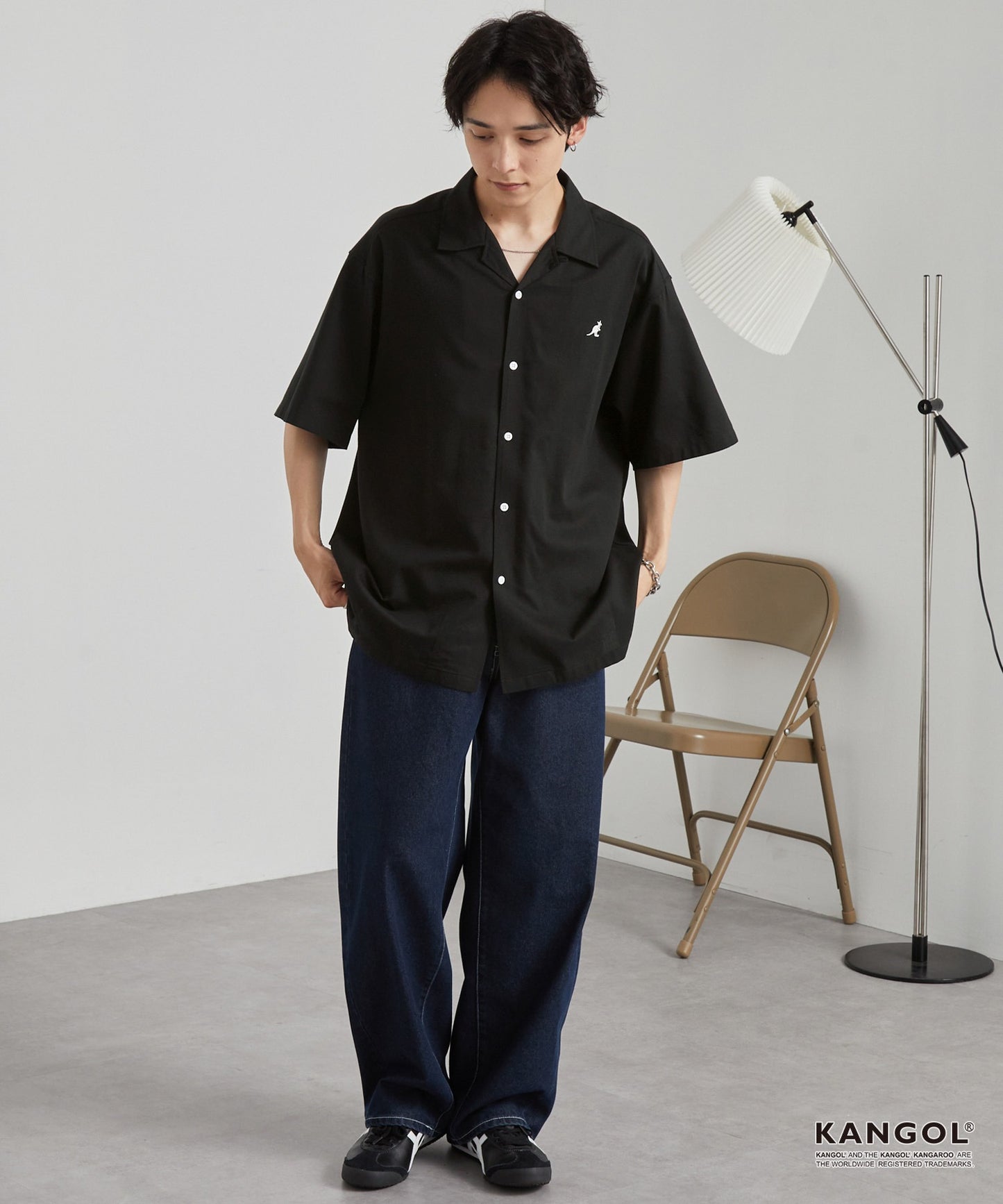 KANGOL 特別訂製 刺繡 Logo 短袖襯衫