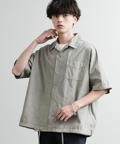 Audience 抽繩開領五分袖襯衫 AUD6630