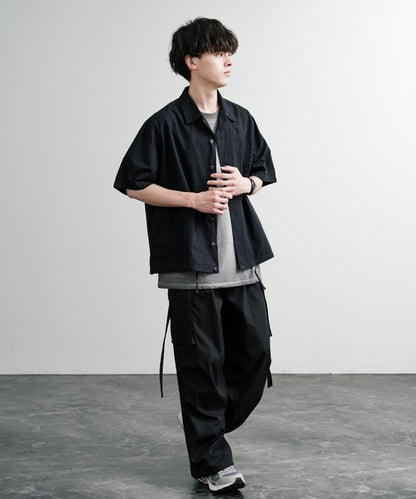 Audience 抽繩開領五分袖襯衫 AUD6630