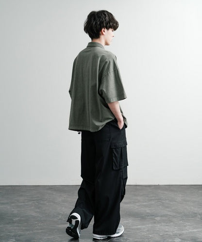 Audience 美國棉水洗抽繩短袖Polo衫 AUD6627