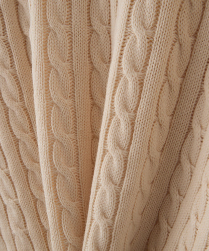 U.S. POLO ASSN. 刺繡LOGO 麻花針織衫