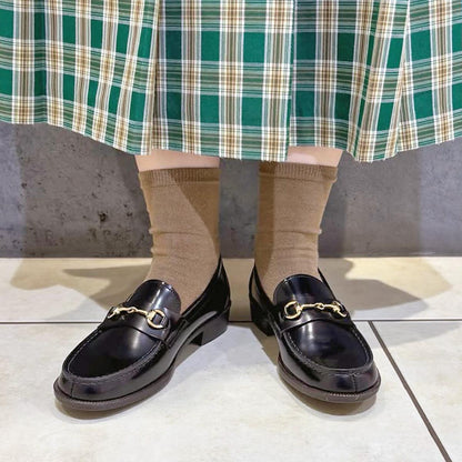 日本製HARUTA 金屬飾扣樂福鞋 #239