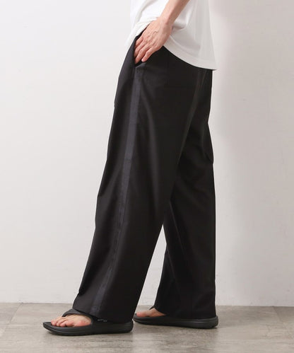 THE SHOP TK TR 寬版側邊條紋長褲