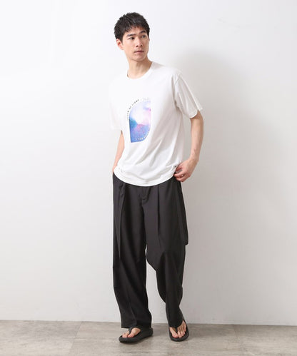 THE SHOP TK TR 寬版側邊條紋長褲