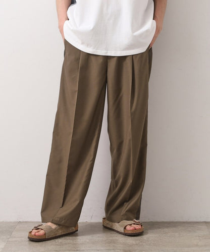 THE SHOP TK TR 寬版側邊條紋長褲