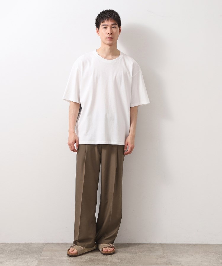 THE SHOP TK TR 寬版側邊條紋長褲